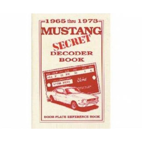 Mustang 1964-73 Decoder Taschenbuch