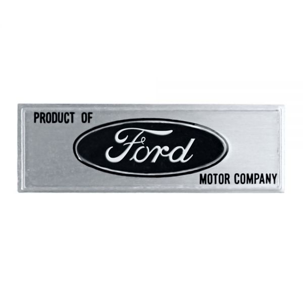 Emblem, Logo Ford in schwarz, Einstiegsleisten, Bj.64-66, Schriftzüge,  Embleme, Karosserie - Anbauteile, Ford Mustang 1965, Mustang Parts