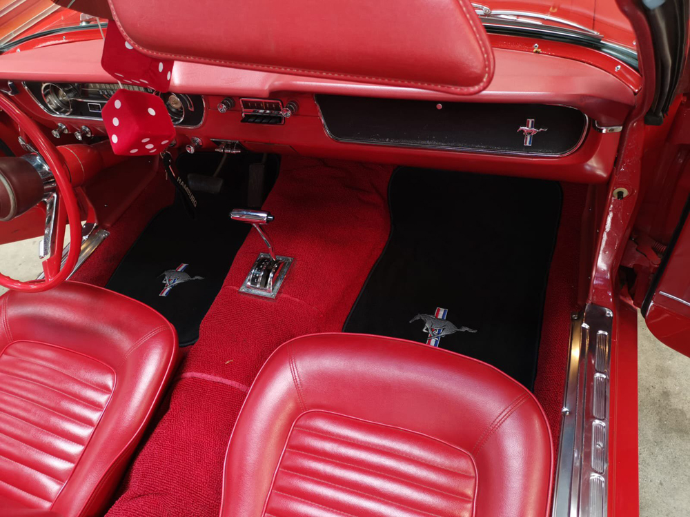 American Fußmatten Satz, 1965 | Parts Mustang schwarz, Classic Mustang Parts Ford Bj.64-73 Edelvelours, | Fußmatten | Innenausstattung | Fußraumverkleidung, |