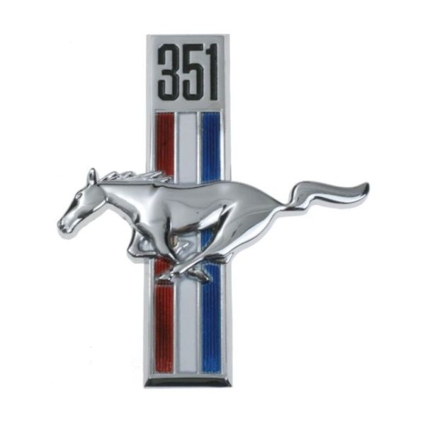 Kotflügelemblem "351 Running Horse" links, Bj.1967-68